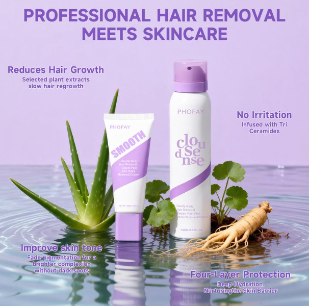 Hair removal spray