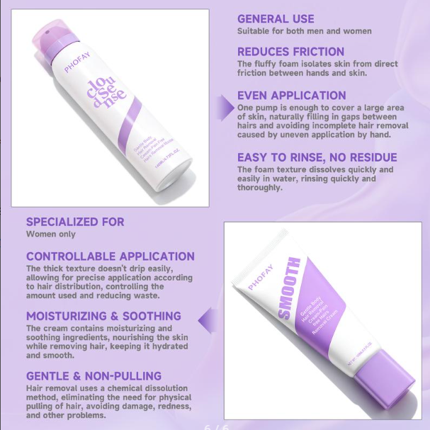 Hair removal spray